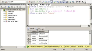 ibm maximo database tables